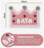 Pink Microfiber 23X15 Inches Anti-Skid Bath Mat