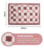 Pink Microfiber 23X15 Inches Anti-Skid Bath Mat