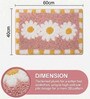 Pink Microfiber 23X15 Inches Anti-Skid Bath Mat