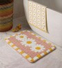 Pink Microfiber 23X15 Inches Anti-Skid Bath Mat
