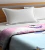 Pink Microfiber Abstract 250 GSM Double Blanket