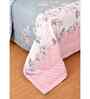 Pink Microfiber Floral 180 GSM Double Size Reversible Comforter