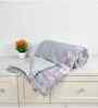 Pink Microfiber Floral 180 GSM Double Size Reversible Comforter