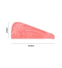 Peach Microfiber Solid 380 GSM Hair Wrap Towel (1 Pc)