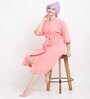 Pink Microfiber Solid 380 GSM Hair Wrap Towel (Set of 2)