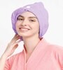 Pink Microfiber Solid 380 GSM Hair Wrap Towel (Set of 2)
