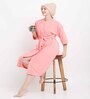 Pink Microfiber Solid 380 GSM Hair Wrap Towel (Set of 2)
