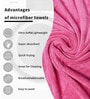 Pink Microfiber Solid 450 GSM Bath Towel