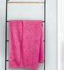Pink Microfiber Solid 450 GSM Bath Towel