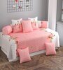 Pink Microfibre 220 TC 8 Pcs Diwan Set