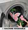 Pink Butterfly Microfibre 24X16 Inches Anti-Skid Bath Mat