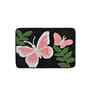 Pink Butterfly Microfibre 24X16 Inches Anti-Skid Bath Mat