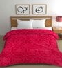 Pink Mink Floral 400 GSM Double Bed Blanket
