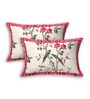 Pink Floral 210 TC Cotton King Sized Bed Sheets with 2 Pillow Covers
