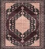 Pink Persian Bamboo Silk 4 ft x 6 ft Hand Tufted Carpet