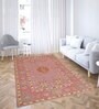 Pink Persian Cotton 5 ft x 8 ft Hand tufted Carpet
