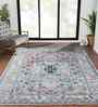 Pink Persian Polypropylene 5x8 Feet Machine Made Carpet