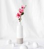 Pink & Green Plastic Artificial Flower