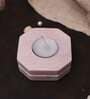 Pink Marble Table Tealight Holder With Candles
