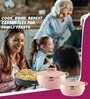 Pink Plastic & Steel 3Pcs Insulated Thermoware Casserole