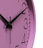 Pink Plastic 12-Inch Embossed Easy Numbers (Quartz Movement) Wall Clock