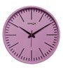 Pink Plastic 12-Inch Embossed Silent Numbers (Quartz Movement) Wall Clock
