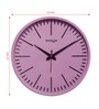 Pink Plastic 12-Inch Embossed Silent Numbers (Quartz Movement) Wall Clock