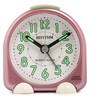 Pink Plastic Analog Alarm Table Clock