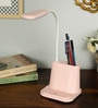 Dimmable Eye Protection LED Pink Shade Study Lamp with Plastic Base