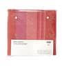 Pink Geometric 500 TC Poly Cotton Double Bed Cover with 2 Pillow Covers