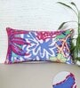 Multicolor Poly Cotton Floral 12x22 inches Cushion Covers (1pc)