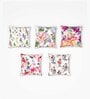 Multicolor Floral Poly Cotton 12 x 12 Inches Cushion Covers (Set of 5)