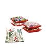Multicolor Floral PolyCotton 16 x 16 Inches Cushion Cover (Set of 5)