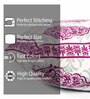 Pink Polycotton Floral 16x16 inches Cushion Covers (Pack of 5)