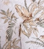 Beige Polycotton Floral 300 GSM Single Bed Reversible Quilted Comforter