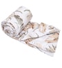 Beige Polycotton Floral 300 GSM Single Bed Reversible Quilted Comforter