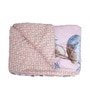 Pink Polycotton Floral 350 GSM Double Bed Reversible Quilted Comforter