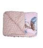 Pink Polycotton Floral 350 GSM Single Bed Reversible Quilted Comforter