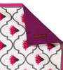 Floral (48x12) White & Pink Poly Cotton Table Runner