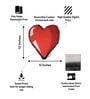 Pink Polycotton Heart Shaped Cushion