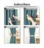 Pink Polyester (Set of 2) Curtain Tie Backs