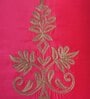 Pink Polyester Traditional 16x16 inches Cushion Covers (1pc)