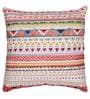 Pink Traditional Polyester 16 x 16 Inches Cushion Covers (Set of 5)