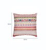 Pink Traditional Polyester 16 x 16 Inches Cushion Covers (Set of 5)