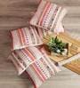 Pink Traditional Polyester 16 x 16 Inches Cushion Covers (Set of 5)