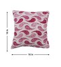 Pink Polyester Abstract 16x16 inches Cushion Covers Set of 5