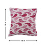 Pink Polyester Abstract 16x16 inches Cushion Covers Set of 2