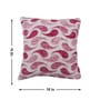 Pink Polyester Abstract 18x18 inches Cushion Covers Set of 3