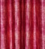 Pink Polyester Abstract Light Filtering Eyelet 7 Feet Door Curtains (2 Pc)