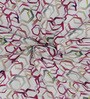 Pink Polyester Abstract 7ft Room Darkening Eyelet Door Curtains (2 Pc)